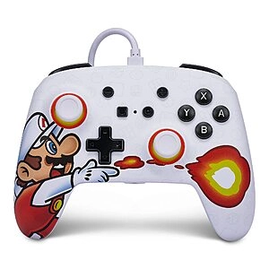 PowerA Enhanced Wired Controller for Nintendo Switch - Fireball Mario