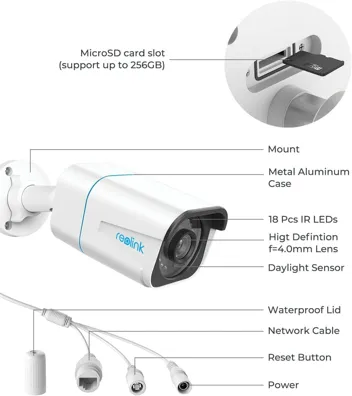 Reolink 4K 8MP PoE Security Cameras w/ Person/Vehicle/Pet Detection