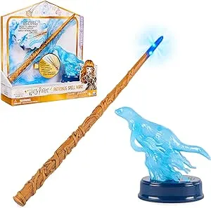 Harry Potter 13-inch Hermione Granger Patronus Spell Wand with Otter Figure w/ Prime