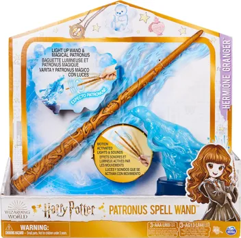 Harry Potter 13-inch Hermione Granger Patronus Spell Wand with Otter Figure w/ Prime