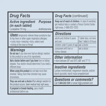 Curist Loratadine 10mg (Generic Claritin) 365 Count