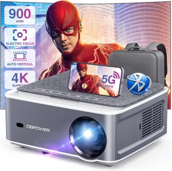 DBPower 1080p Native 900-ANSI Lumen WiFi 5G Projector