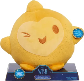 Wish Hug & Wish Star 10-Inch Glowing Plush Star