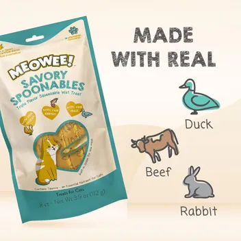 Meowee! Savory Spoonables with Real Duck (4-Count)