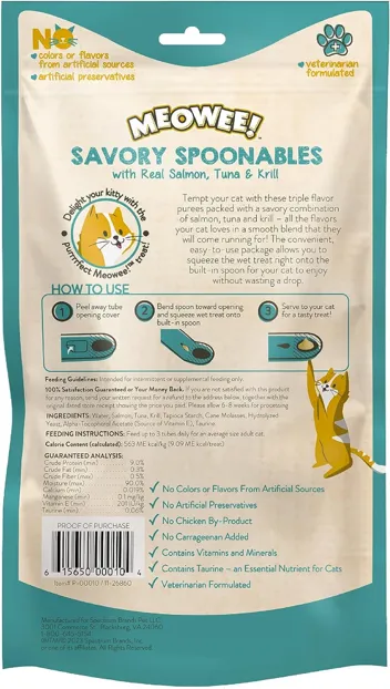 Meowee! Savory Spoonables with Real Duck (4-Count)