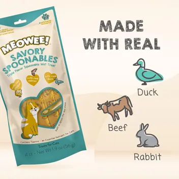 Meowee! Savory Spoonables with Real Duck (4-Count)