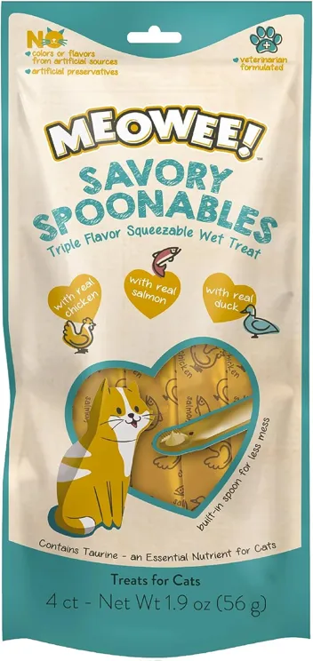 Meowee! Savory Spoonables with Real Duck (4-Count)