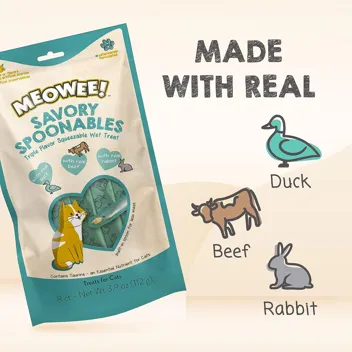 Meowee! Savory Spoonables with Real Duck (4-Count)