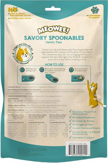 Meowee! Savory Spoonables with Real Duck (4-Count)