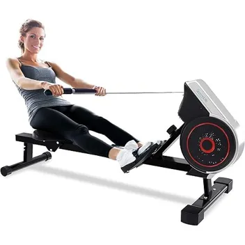 Digital Folding 8 Level Magnetic Resistance Rowing Machine