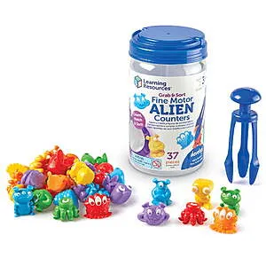 Grab and Sort Toddler Fine Motor Skill Builder 37 PC + Free S&H w/ Walmart+ or Prime