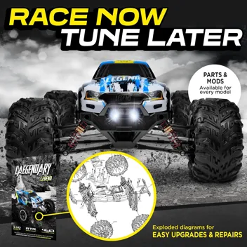 LAEGENDARY 1:10 Scale 4x4 Off-Road RC Truck