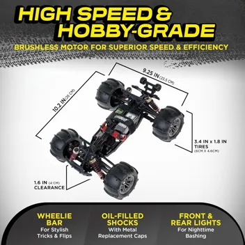 LAEGENDARY 1:10 Scale 4x4 Off-Road RC Truck