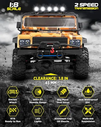 LAEGENDARY 1:10 Scale 4x4 Off-Road RC Truck