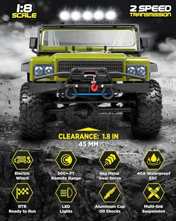 LAEGENDARY 1:10 Scale 4x4 Off-Road RC Truck