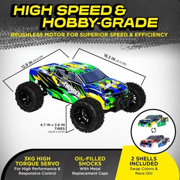 LAEGENDARY 1:10 Scale 4x4 Off-Road RC Truck