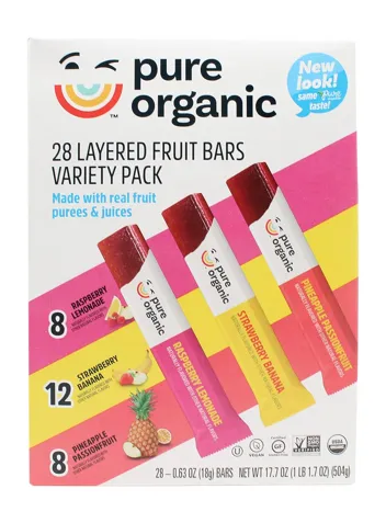 Pure Organic Layered Fruit Bars Variety Pack (28-Count)