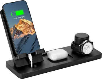 Funistree Wood Phone Docking Station Organizer