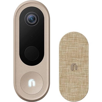 Nooie 2K Wireless Video Doorbell Camera w/ Chime & 10000mAh Removable Battery