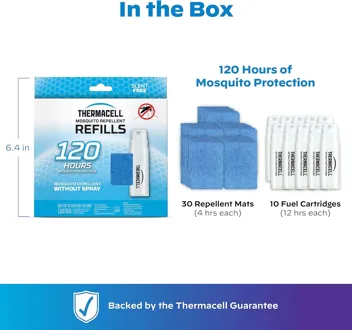 Thermacell Mosquito Repellent Refills w/ 3 Cartridges & 9 Mats