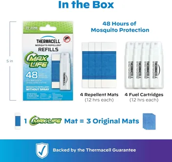 Thermacell Mosquito Repellent Refills w/ 3 Cartridges & 9 Mats