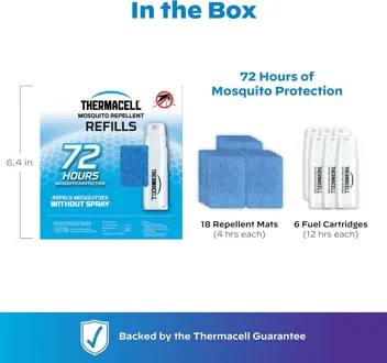 Thermacell Mosquito Repellent Refills w/ 3 Cartridges & 9 Mats