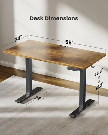 Marsail 48 * 24 Inch Electric Standing Desk