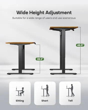 Marsail 48 * 24 Inch Electric Standing Desk