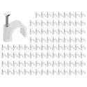 10mm Circle Cable Clips with Steel Nail (100-Count)