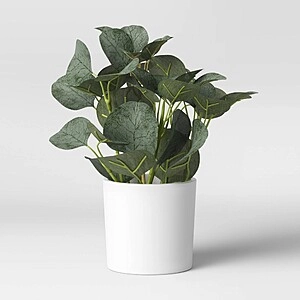 Target: Select Threshold Faux Greenery: 10"x10" Artificial Eucalyptus Arrangement & More + Free Curbside Pickup