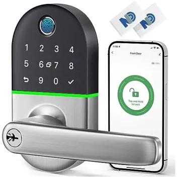 Nice Keyless Entry Biometric Fingerprint Smart Door Handle Lock