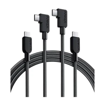 Cable 6ft 240W USB-C to USB-C Right Angle Cable