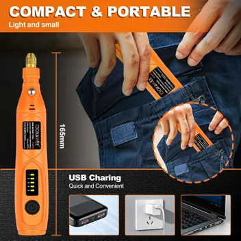 Goxawee 105-Piece Mini Cordless Rotary Tool Kit