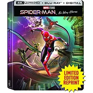 Spider-Man: No Way Home (SteelBook / Limited Edition / Reprint / 4K Ultra HD + Blu-ray + Digital 4K)