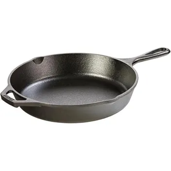 10.25in Cast Iron Pre-Seasoned Skillet with Teardrop Handle
