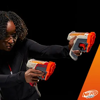 NERF Pro Gelfire Dual Wield Pack Blasters w/ 5000 Rounds, 2 Eyewear