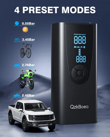 QzkBoeo 150 PSI 8000mAh Cordless Tire Inflator