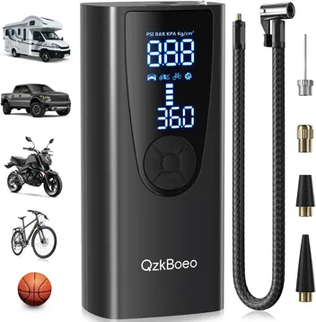 QzkBoeo 150 PSI 8000mAh Cordless Tire Inflator