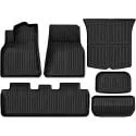 Oedro 6-Piece Model Y 2020-2024 All Weather Floor Mats (5-Seat)