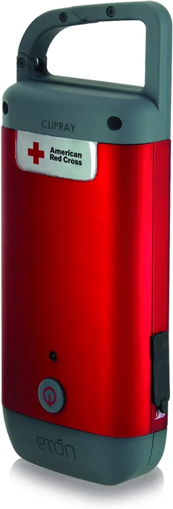 Eton American Red Cross Crank Clipray Clip-On Flashlight & Smartphone Charger