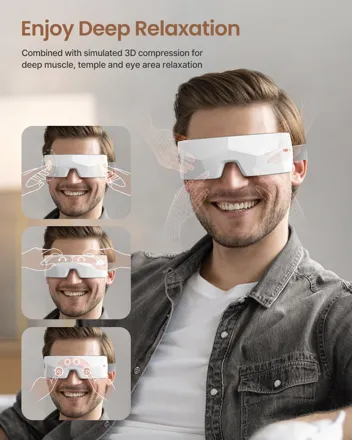 PureHeat Compression Heat Bluetooth Electric Eye Massager