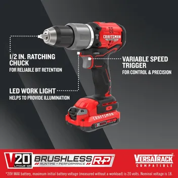 V20 Cordless Hammer Drill Kit