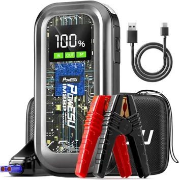 Powesu 1500A 12800mAh Portable Car Battery Jump Starter