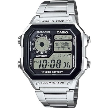 AE1200WH-1A Black Analog Digital Multi-Function Watch