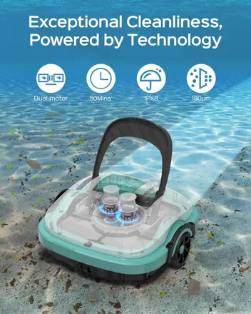 Wybot WY1102 Cordless Dual Motor Robotic Pool Cleaner