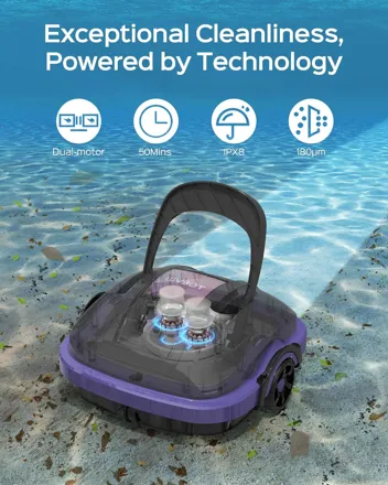 Wybot WY1102 Cordless Dual Motor Robotic Pool Cleaner