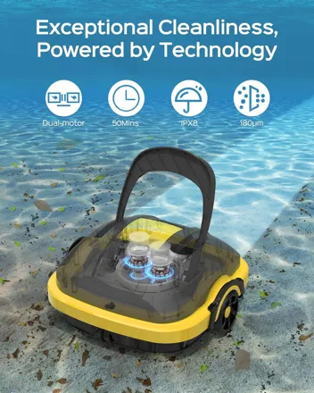 Wybot WY1102 Cordless Dual Motor Robotic Pool Cleaner