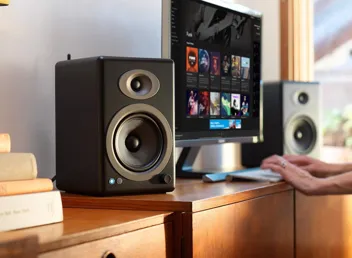 Audioengine A5 Powered Wired 150W Bookshelf Speakers