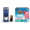 K-Slim + Iced Single-Serve Coffee Maker w/ 10ct Pods