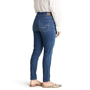 Strauss & Co. Gold Label Totally Shaping Pull-on Skinny Jeans (Available in Plus Size), Sun Worshipper Signature, 2 Long